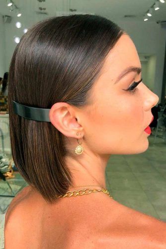 Lovely Wedding Hairstyles For Short Hair ★ Southern Hair, Wedding Hairstyles For Short Hair, Kort Bob, Polished Hair, Short Straight Hair, Jacket Zipper, Short Wedding Hair, Penteado Cabelo Curto, Sleek Hairstyles