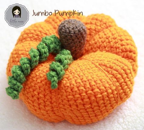 Jumbo Ami Pumpkin | AllFreeCrochet.com Pumpkin Crochet, Giant Pumpkin, All Free Crochet, Crochet Pumpkin, Super Bulky, Worsted Weight Yarn, Worsted Weight, Crochet Amigurumi, Free Crochet Pattern