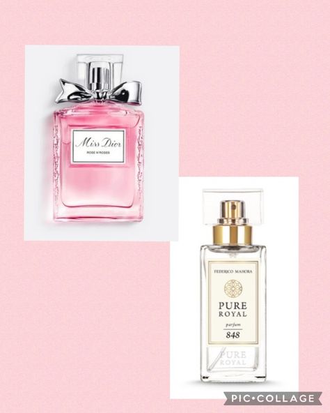 Fragrance 848 is inspired by Dior Rose N Roses Miss Dior Rose N Roses, Perfume Scents, Miss Dior, Scents, Perfume Bottles, Dior, Roses, Fragrance, Pure Products