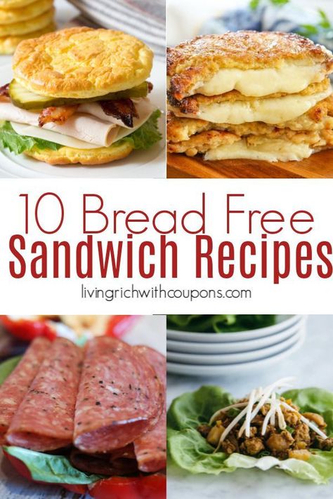 Check out my list of 10 Absolutely Delicious Bread Free Sandwich Recipes.  These not only taste great, they will help you stay on track with your low-carb lifestyle. #breadfreesandwichideas #lowcarb Living Rich, Keto Menu, Comfort Soup, Menu Plan, Gluten Free Eating, Bariatric Recipes, Delicious Bread, Stay On Track, Keto Bread