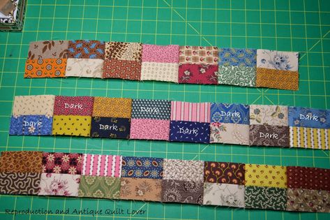 4 Patch Quilt, Strip Piecing, Patchwork Tutorial, Modern Quilting Designs, 9 Patch Quilt, Four Patch, Quilting Stencils, Scrap Fabric Projects, Scrap Quilt Patterns