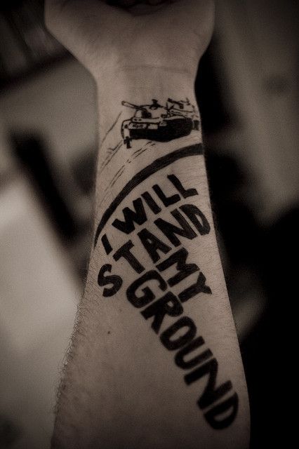 Till I hold in my hands. The things that you said I could have. Bold Letter Tattoo, Ground Tattoo, Letter Tattoo Design, Tattoos On Hand, Square Tattoo, Tiananmen Square, Stand Your Ground, Letter Tattoo, Creative Tattoo