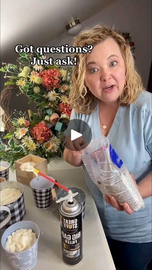 12K views · 107 reactions | How to use spray foam to make DIY floral arrangements 🌿 | 3 Little Greenwoods Creations | 3 Little Greenwoods Creations · Original audio Diy Floral Centerpieces, Diy Floral Arrangements, Southern Christmas, Floral Arrangements Diy, Spray Foam, Wreath Making, Flower Arranging, Green Wood, Floral Wraps