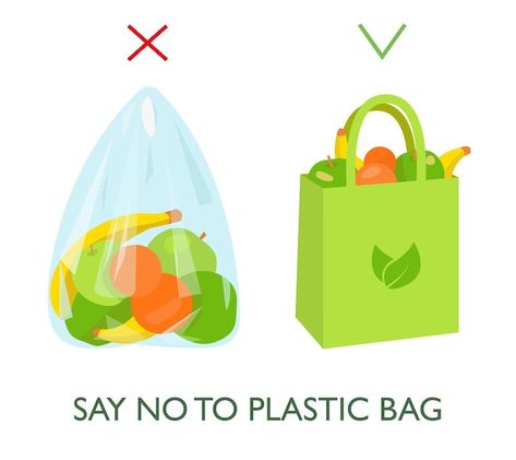 Don't Use Plastic Bags Poster, Say No To Plastic Bags, Reuse Plastic Bags, Say No To Plastic, Recycled Plastic Bags, Kids Worksheets, Kids Worksheets Preschool, Awareness Poster, Vector Infographic