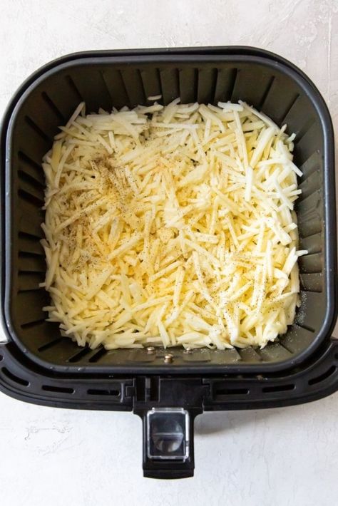 Airfry Hashbrown Patties, Air Fryer Hash Browns Frozen, Air Fryer Frozen Hashbrowns, Shredded Hashbrown Recipes, Air Fryer Ninja, Frozen Hash Browns, Potatoe Recipes, Air Fryer Recipes Breakfast, Air Fryer Recipes Dessert