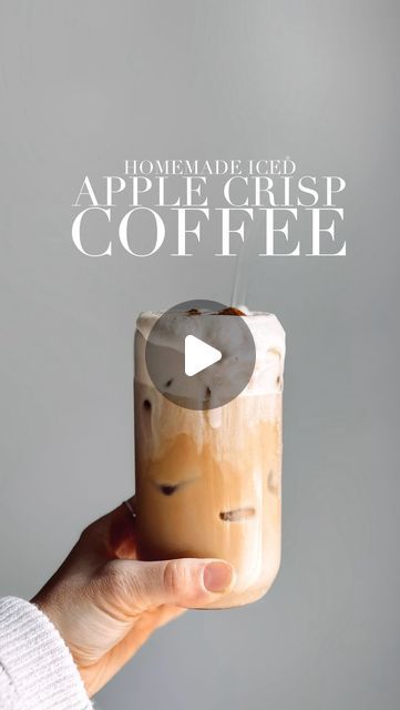 Apple Crisp Iced Coffee Recipe, Caramel Apple Cold Brew, Apple Pie Iced Coffee, Apple Crisp Cold Brew, Apple Crisp Syrup, Apple Crisp Coffee, Starbucks Apple Crisp Macchiato, Apple Crisp Macchiato, Chai Latte Recipe