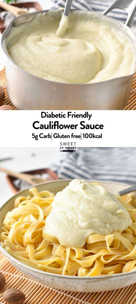 This Cauliflower Alfredo Sauce is a healthy, dairy-free Alfredo Sauce recipe made from cauliflowers florets.It’s a delicious low-carb vegan sauce for pasta or steamed vegetables. Healthy Alfredo Sauce Recipe, Veg Keto, Cheesy Pasta Sauce, Dairy Free Alfredo Sauce, Cauliflower Alfredo Sauce, Keto Alfredo Sauce, Vegan Sauce, Sauce For Pasta, Cauliflower Alfredo