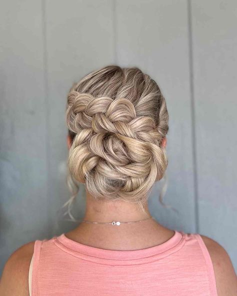 Bridesmaid Hair Inspo, Boho Braid, French Braid Updo, Bridemaids Hairstyles, Braided Updos, Pageant Hair, Braided Bun Hairstyles, Loose Braids, Up Dos For Medium Hair