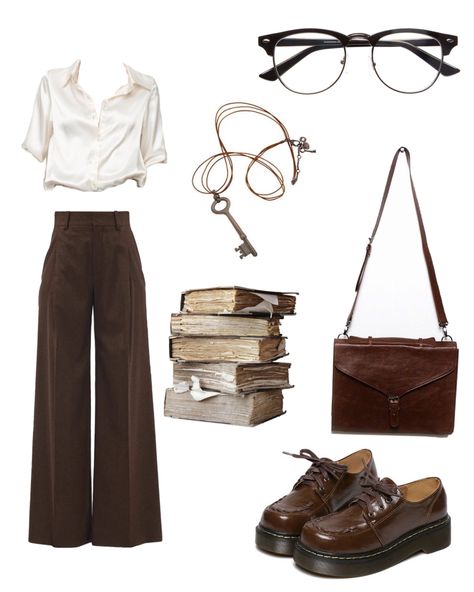 fashion inspo bookstore outfit aesthetic virtual stylist Bookstore Aesthetic Outfit, Librarian Aesthetic Outfit, Bookworm Aesthetic Outfit, Librarian Chic Outfits, Bookstore Aesthetic, Librarian Chic, Colgate Palmolive, Styling Outfits, Casual School Outfits