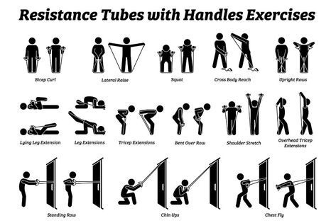 Resistance Tube Workout, Workout Techniques, Beer Gut, Rope Exercises, Resistance Band Training, Band Workouts, Resistance Tube, 12 Minute Workout, Stretch Workout