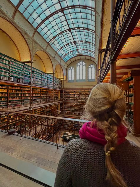 Travel inspo #harrypotterfan #books #aesthetic #libraries #travel #hairstyle #instagram #bookstagram University Of Amsterdam Aesthetic, Aesthetic Libraries, Instagram Bookstagram, University Of Amsterdam, Travel Library, Library Aesthetic, Books Aesthetic, Grad School, 2024 Vision