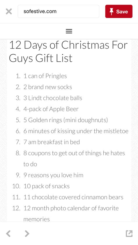 12 Days Of Christmas Gift Ideas For Boyfriend, 12 Days Of Christmas For Boyfriend, Cheap 12 Days Of Christmas Ideas, 12 Days Of Christmas Gift Ideas For Him, 12 Days Of Christmas Gift Ideas, December Inspiration, 12 Days Of Christmas Ideas, 12 Dates Of Christmas, Christmas For Him