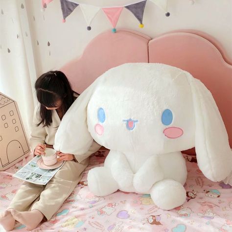 Cute Cinnamoroll, Cinnamoroll Plush, Sitting Doll, Sanrio Cartoon, White Puppy, Doll Pillow, Big Plush, Stuffed Dolls, Images Kawaii