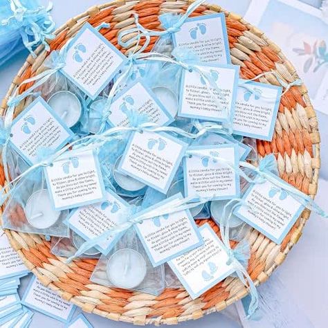 50pcs Tea Light Candles Set for Baby Shower Party Favors, Christening Favors for Guests, Baby Boy Gender Reveal Favors. (Blue) Baby Boy Gender Reveal, Baby Shower Party Favors Boy, Christening Party Favors, Gender Reveal Favors, Candle Shower Favors, Baby Shower Favours For Guests, Handmade Party Favors, Gender Reveal Party Favors, Baby Shower Candles