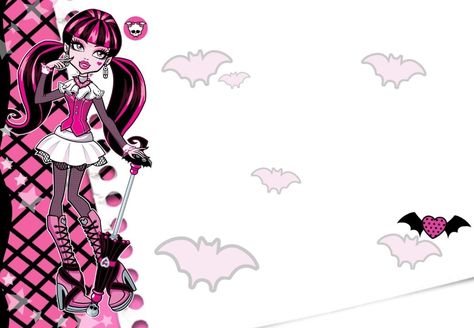 Monster High Ipad Wallpaper, Monster High Pc Wallpaper, Monster High Desktop Wallpaper, Monster High Wallpaper Laptop, Horror Laptop Wallpaper, Draculaura Banner, Monster High Background, Binder Deco, Pink Wallpaper Laptop