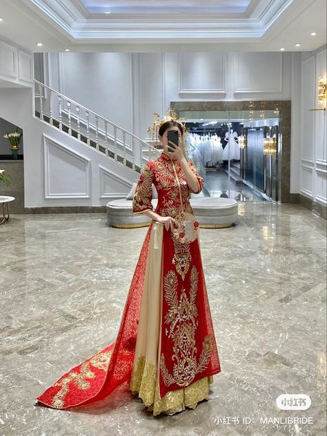 Sangjit Dress, Chinese Bridal Dress, Modern Chinese Wedding Dress, Red Chinese Wedding Dress, Cheongsam Wedding Dress, Vietnamese Wedding Dress, Chinese Gown, Chinese Wedding Dress Traditional, Chinese Wedding Decor