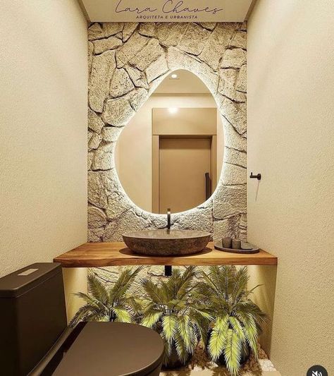 Bathroom Decor Modern Luxury, Bali Style Home, Modern Bathroom Interior, Washbasin Design, Eclectic Bathroom, Luxury Tile, Bathroom Decor Luxury, Home Design Decor, Led Mirror