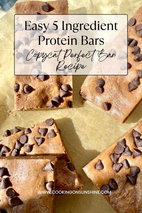 These homemade protein bars are a spot-on Perfect Bar copycat. Packed with protein and clean, simple ingredients, these delicious bars make a great grab and go breakfast or on the go snack. If you love Perfect Bars, keep reading! Baked Protein Bars Homemade, How To Make Your Own Protein Bars, Four Ingredient Protein Bar, Kind Breakfast Protein Bars Recipe, Rxbar Protein Bar, Sprouted Pumpkin Seeds, Protein Bars Homemade, Grab And Go Breakfast, Filling Snacks