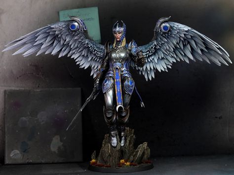 Hand painted statue of Dame Aylin 💙 Happy Anniversary to Baldurs Gate 3! BG3 is really what kicked off our 3d printing business and I think a year later we've now spent more time printing and painting these characters than we have played the game 😂 Excuse us whilst we take an evening off to try even that out a bit.... Model by @totenn0 for @bulkamancers #bg3 #bg3fanart #baldursgate #baldursgate3fanart #baldursgate3 #gamingstatue #handpainted #modelpainting #statuepainting #printandpaint... Dame Aylin, 3d Printing Business, Baldur's Gate 3, Baldurs Gate, Baldur's Gate, Printing Business, Happy Anniversary, Home Deco, The Game