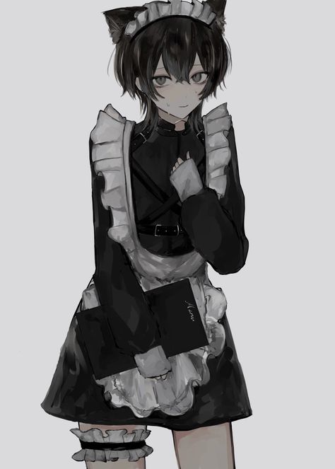 Maid Outfit Anime, Shy Boy, Anime Maid, Maid Outfit, Funny Profile Pictures, Anime Drawings Boy, Cool Art Drawings, Cute Anime Guys