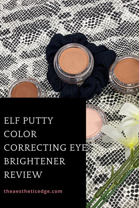 This elf Putty Color Correcting Eye Brightener review features swatches of all shades. Find the right under eye corrector for you! Elf Eye Brightener, Undereye Color Corrector, Brighten Under Eyes, Under Eye Color Corrector, Under Eye Corrector, Eye Corrector, Elf Products, Color Correcting Concealer, Beauty Pie