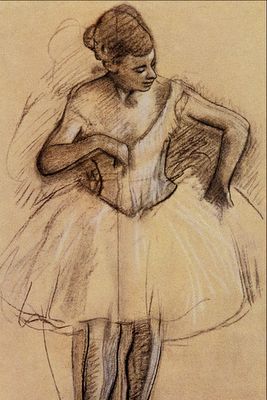 figure study by Degas Degas Drawings, Degas Ballerina, Edgar Degas Art, Degas Dancers, Degas Paintings, Berthe Morisot, Mary Cassatt, Edouard Manet, Camille Pissarro