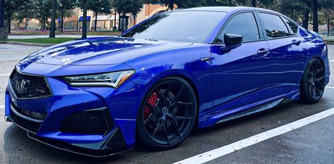 Acura Type S, Acura Tlx Modified, Acura Modified, Acura Tlx Type S, Best Cars For Teens, Blue Cars, Car For Teens, Acura Cars, Sport Sedan