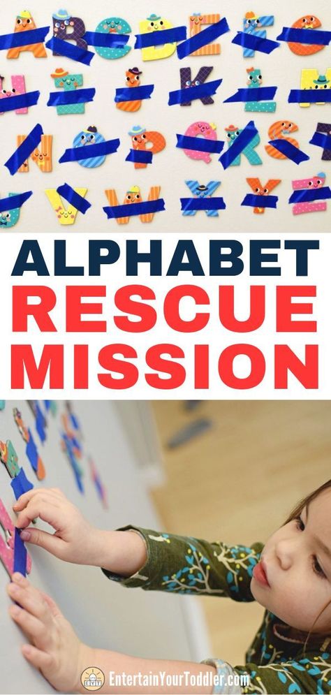 Take your toddler or preschooler on a mission to save the alphabet with this fun game for kids! #toddleractivities #indooractivitiesforkids #EntertainYourToddler Kinesthetic Learning Activities, Educational Toys For Preschoolers, Kinesthetic Learning, Learn Letters, Letter Names, Abc Activities, Learning Games For Kids, Kindergarten Games, Learning Abc