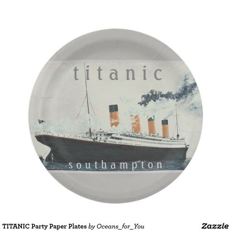 Titanic Themed Party, Titanic Party, Happy Birthday Joe, Birthday Party Plates, Titanic Movie, Family Tree Wall, Movie Buff, Personalized Note Cards, Halloween Inspiration