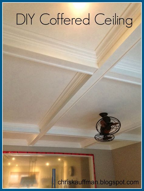 Diy Coffered Ceiling, Decorative Ceiling Panels, Coffer Ceiling, Trey Ceiling, Ceiling Trim, Ceiling Treatments, Diy Ceiling, Ceiling Panels, Diy Remodel