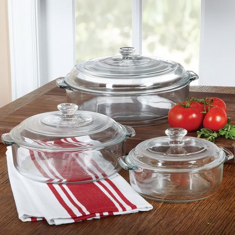 6 Piece Glass Casserole Set >>> Hurry! Check out this great item - bakeware Casserole Dish Set, Bakeware Storage, Glass Bakeware, Baking Dish Set, Casserole Set, Flavorful Vegetables, Kitchen Gadgets Unique, Keep Food Warm, Glass Baking Dish