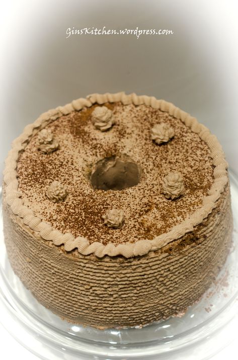 Mocha Chiffon Cake Recipe, Coffee Chiffon Cake Recipe, Mocha Chiffon Cake, Eclair Cake Recipes, Chiffon Cake Recipe, Chocolate Chiffon Cake, Asian Cakes, Mocha Cake, Mug Cake Microwave