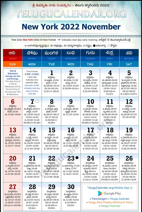 TeluguCalendar.Org November 2022 New York Telugu Calendar. Telugu New Year, October Festival, Calendar Examples, Hindu Calendar, February Calendar, January Calendar, October Calendar, Calendar March, March Month