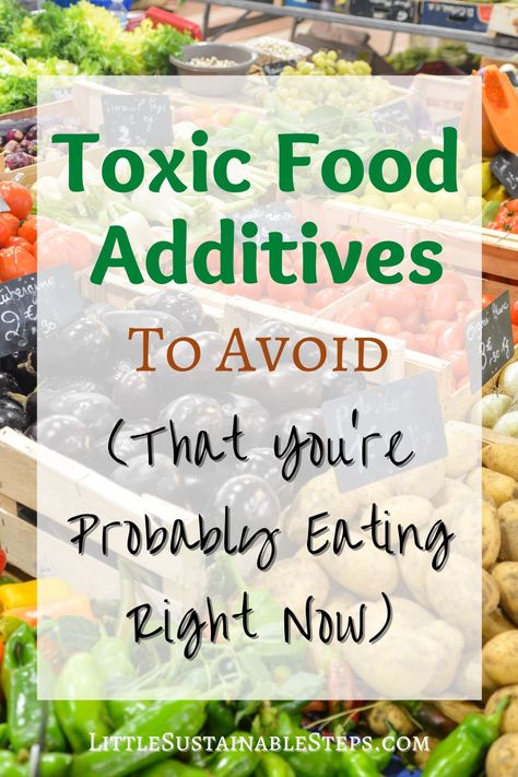 List of toxic food additives that you should be avoiding at all costs to maximize your health and wellness! Pin for later! #wellness #naturalliving #eathealthy Canned Fruits, Eating Right, Plastic Free Living, Toxic Foods, Food Additives, Natural Cleaners, Fresh Fruits And Vegetables, Family Health, Sustainable Lifestyle