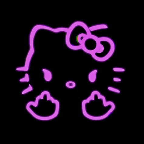 Neon Hello Kitty, Goth Hello Kitty, Pink Y2k Wallpaper, Kitty Pictures, Y2k Wallpaper, Pink Y2k, All I Ever Wanted, Hello Kitty Pictures, Pastel Goth