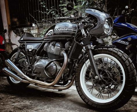 Royal Enfield Interceptor 650, Royal Enfield Interceptor, Interceptor 650, Royal Enfield Modified, Enfield Motorcycle, White Motorcycle, Enfield Classic, Bike Builder, Bike Exif