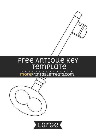 Free Antique Key Template - Large Key Template, Computer Tutorials, Alice In Wonderland Crafts, Old Key, Alice In Wonderland Theme, Antique Keys, Harry Potter Birthday, Alice In Wonderland Party, 11th Birthday