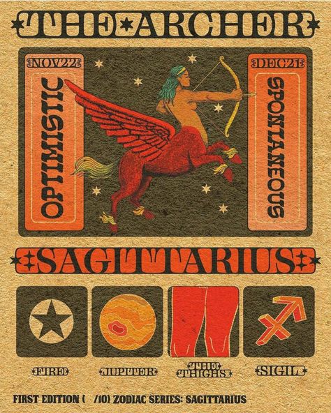 Sagittarius Wallpaper, Sagittarius Art, Sagittarius Astrology, Pisces And Sagittarius, Astrology Art, Moon Poster, Fire Signs, Picture Collage Wall, Zodiac Art