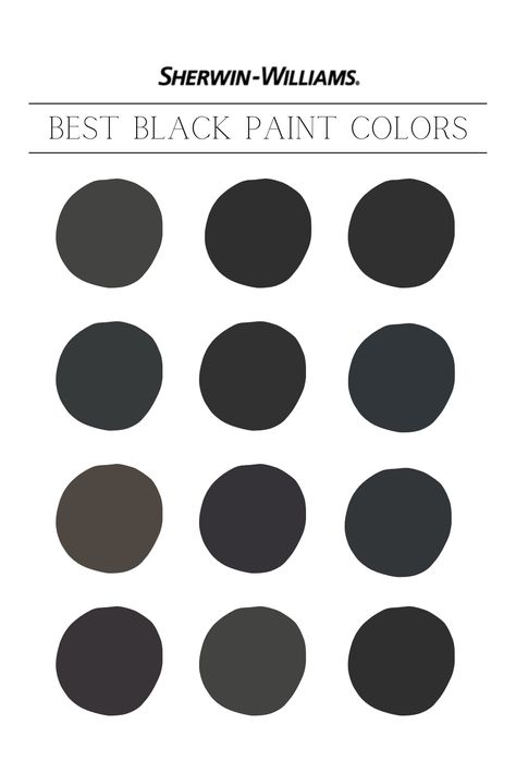 10 Best Sherwin Williams Black Paint Colors - NISH Black Magic Sherwin Williams Bedroom, Sherwin William Black Paint, Sherwin Williams Domino Paint, She Twin Williams Black Paint, Sherman Williams Black Paint, Best Black Wall Paint Color, Best Black Ceiling Paint Color, Best Sherwin Williams Black Paint Colors, Interior Black Paint Colors