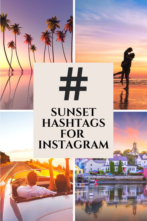 Sunset Hashtags: Optimizing Photos For Instagram Edit Instagram Pictures, Instagram Hastags, Hastag Instagram, Best Instagram Hashtags, Photography Hashtags, Plitvice National Park, Hashtag Instagram, Beach Captions, Photos For Instagram