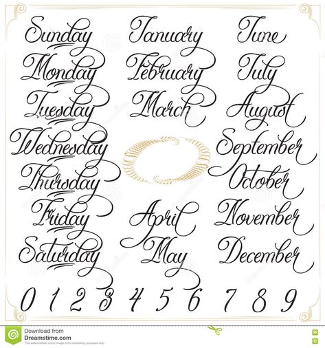 Hand Drawn Calligraphy, Fonts Ideas, Lettering Styles Alphabet, Fancy Writing, Bullet Journal Font, Calligraphy Tutorial, Calligraphy Tattoo, Journal Fonts, Writing Fonts