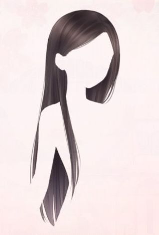 Anime Hairstyles Female Long, Long Straight Hair Drawing, Long Hair Girl Drawing, Avenger Outfit, Straight Hair Drawing, Hair References Drawing, Long Hair Drawing, Girl Hair Drawing, Straight Hairstyles Medium