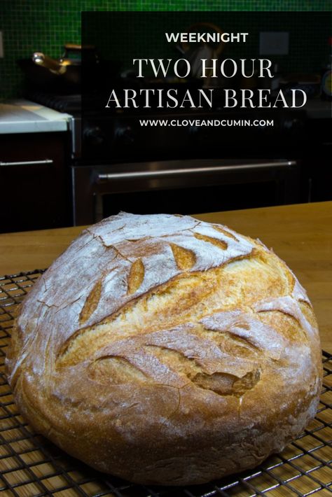 Artisan Yeast Bread Recipes, Same Day Crusty Bread, Quick Baked Bread, Quick Crunchy Bread Recipe, Artisan Bread Quick Rise, Easy Artisan Bread Dutch Ovens, Homemade Bread Artisan, Crusty Artisan Bread Recipe, Best Bread Recipe Easy