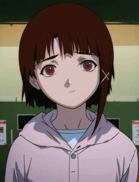 Serial Experiments Lain, Short Hair, Log In, Log, Twitter, Anime, Hair