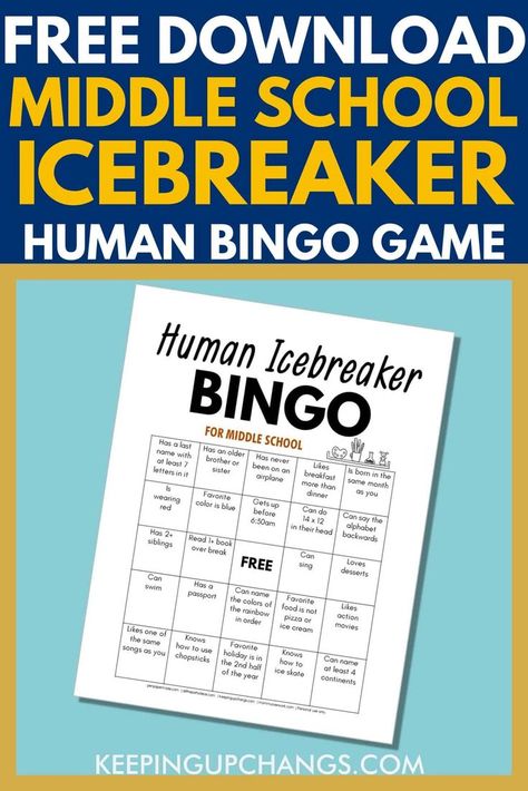 Human Scavenger Hunt, Classroom Team Building, Middle School Icebreakers, Icebreaker Bingo, People Bingo, Human Bingo, School Icebreakers, Bingo Sheets, Youth Group Games