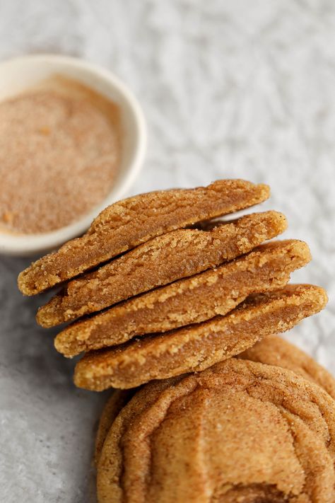 Snickerdoodle Chewy Cookies, Snickerdoodle Cookies Brown Butter, Molasses Snickerdoodle Cookies, Brown Butter Lemon Cookies, Brussel Cookies, Browned Butter Snickerdoodles, Brown Sugar Snickerdoodles, Brown Butter Brown Sugar Cookies, Peanut Butter Snickerdoodles