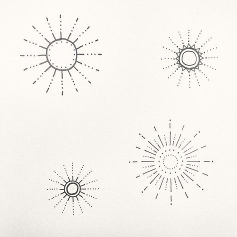 s t i c k & p o k e. on Instagram: “Sunbursts for this week 🌟✨🌞” Dots Tattoo, Tiny Finger Tattoos, Sun Tattoo Designs, Petit Tattoo, Dot Tattoos, Sun Tattoos, Delicate Tattoo, Modern Tattoos, Sun Tattoo