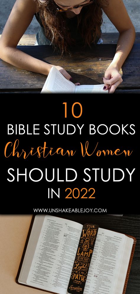 10 Bible Study Books Christian Women Should Study in 2022 - Unshakeable Joy. 😊Ladies, have you considered to start reading one of bible study books? Try this! 😊#ChristianWomen #BibleStudy Christian Guided Journal, Women Bible Study Books, Best Bible Study Books, Woman’s Bible Study, Ladies Bible Study Ideas, Bible Study Books For Women, Women Bible Study Ideas, Womens Bible Study Books, Christian Women Books