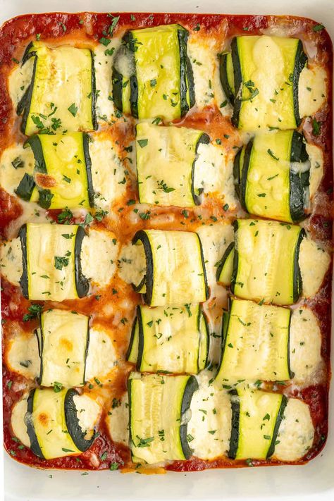 Zucchini Lasagna Rolls - The Modern Nonna Zucchini Lasagna Roll Ups With Cottage Cheese, Gluten Free Zucchini Lasagna Recipe, Zuccinni Recipe Lasagna, Zucchini Lasagna Roll Ups Meat, Zucchini Pizza Boats, Lasagna Rolls Recipe, Zucchini’s Lasagna, Zucchini Lasagna Rolls, Zucchini Rice