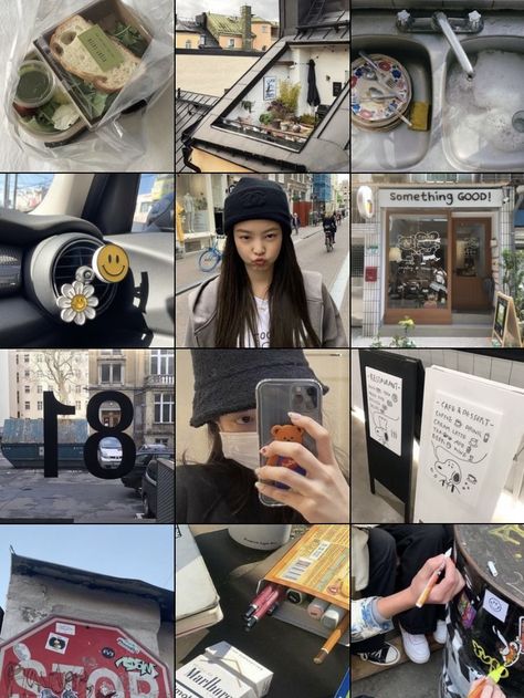 Grid Pictures Instagram, Korean Ig Feed Ideas, Korean Instagram Feed, Instagram Timeline, Instagram Feed Goals, Instagram Feed Tips, Ig Feed Ideas, Instagram Feed Planner, Instagram Feed Layout